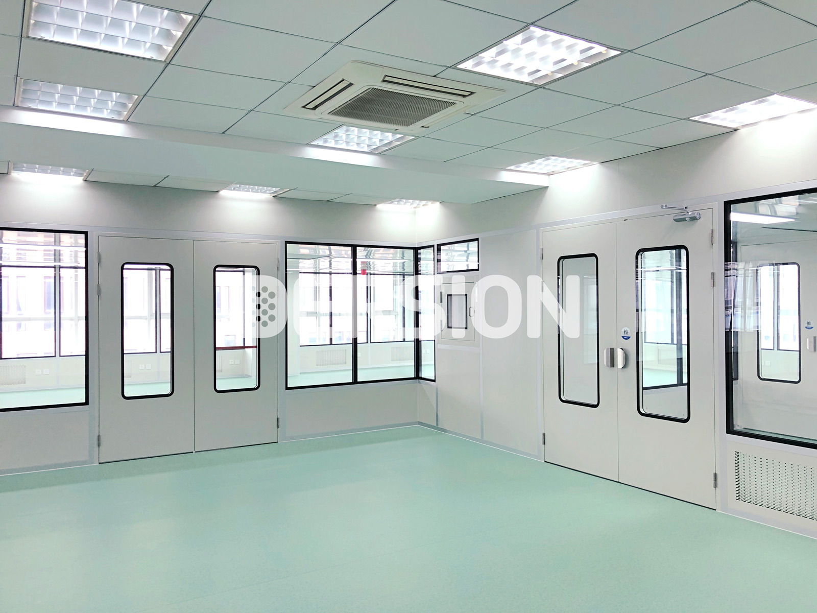 不影响工厂产线生产的组装式洁净室之无干扰式施工